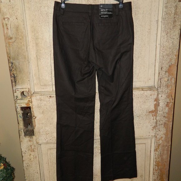 Banana Republic Martin Fit Brown Pants Size 2R NWT (W-6) - Picture 2 of 5